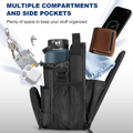 Magnetic Gym Bag Water Bottle Holder with Strap for Men and Women (Black)